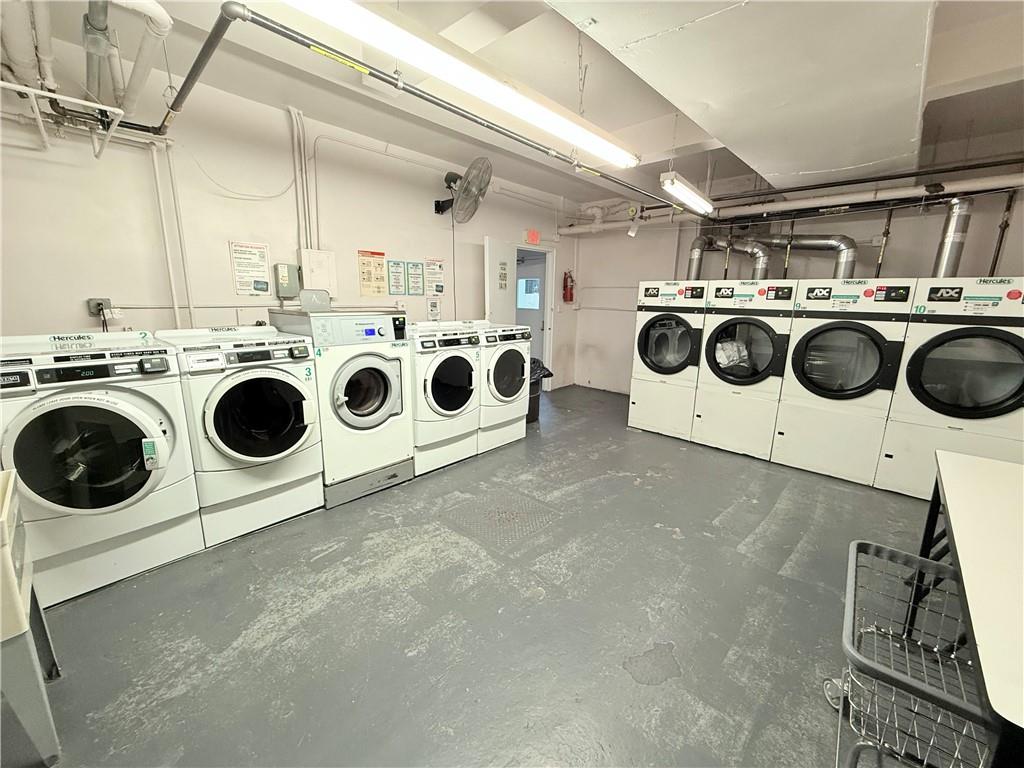 9511 Shore Road, Unit 617 Brooklyn, NY 11209 - Photo 11 of 14 a utility room with dryer and washer