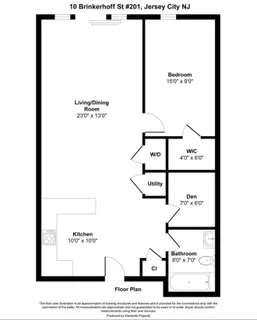 $2,500 | 10 Brinkerhoff Street, Unit 201, Jersey City, NJ 07304