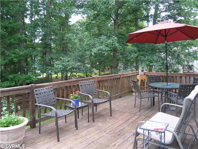 814 Watch Hill Road Midlothian, VA 23114 - Photo 3 of 12 Patio/Deck - Rear Deck overlooking Fenced Backyard plus Patio Underneath the Deck