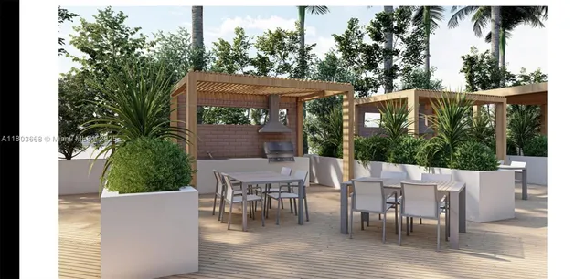 a view of outdoor space with lots of swings and slides