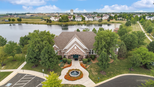 2113 Beldon Court Plainfield, IL 60586 - Photo 24 of 25 an aerial view of a house with a lake view