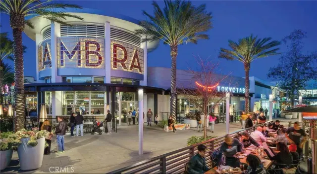 a view of street with sitting area