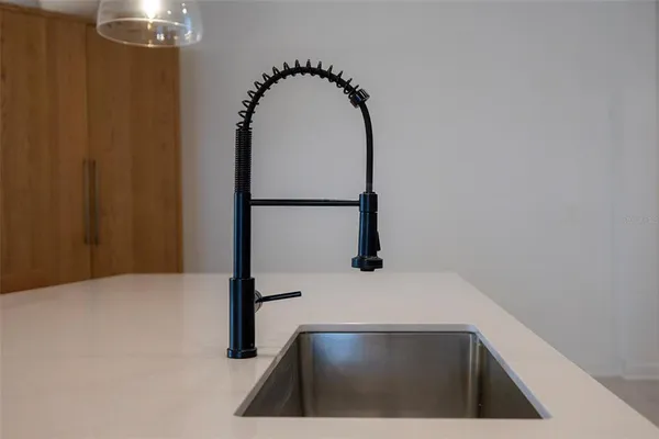 a view of a park with a slide