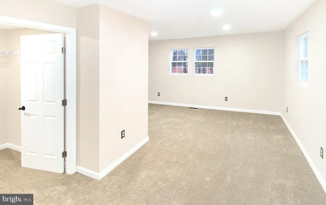 a view of an empty room