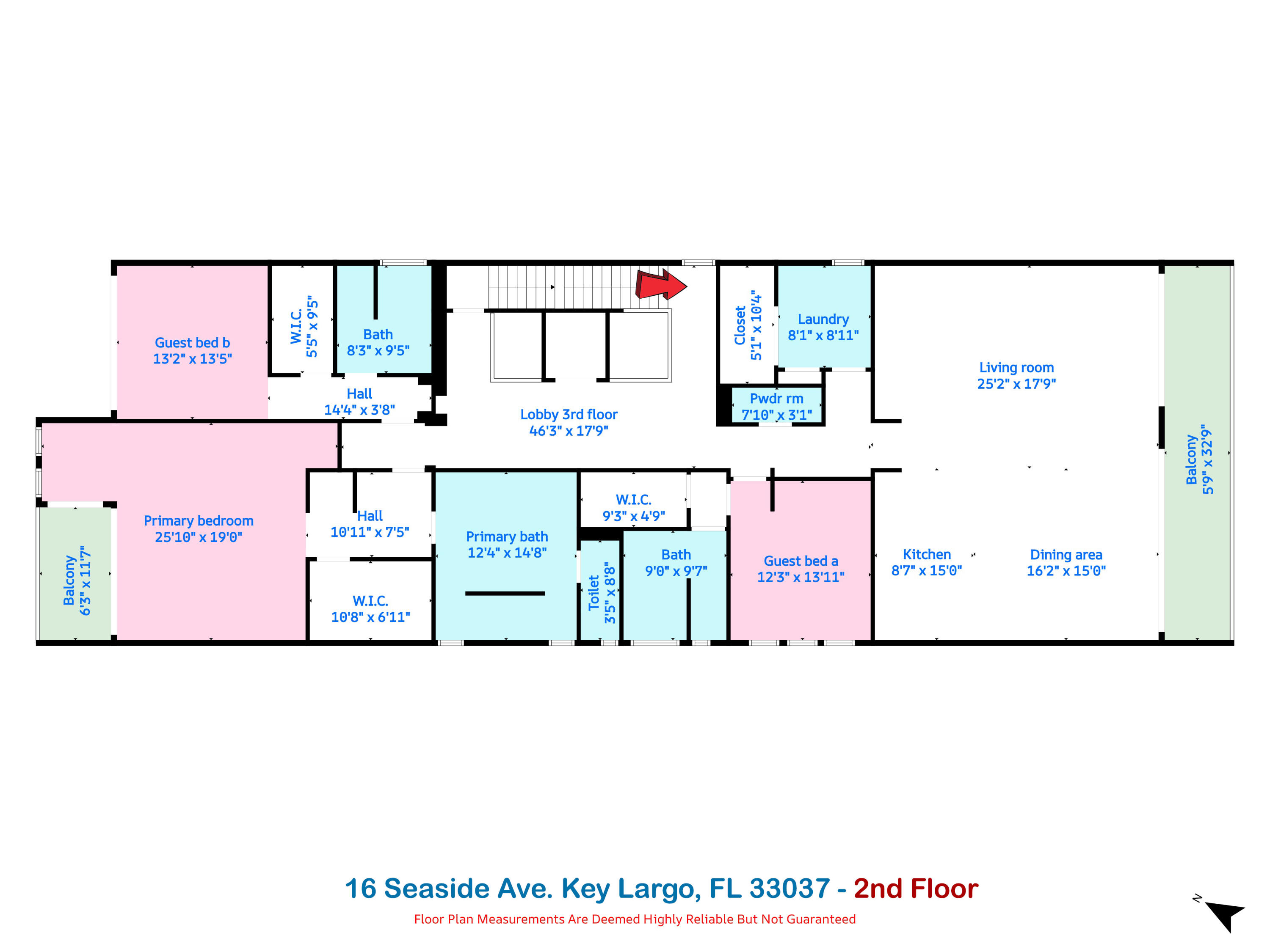 16 Seaside Avenue Key Largo, FL 33037 - Photo 64 of 64 22 Floor Plan 3rd Floor