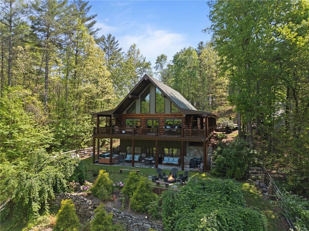 103 Twin Lakes Road Blue Ridge, GA 30513 - Photo 64 of 71 a house view with a garden space