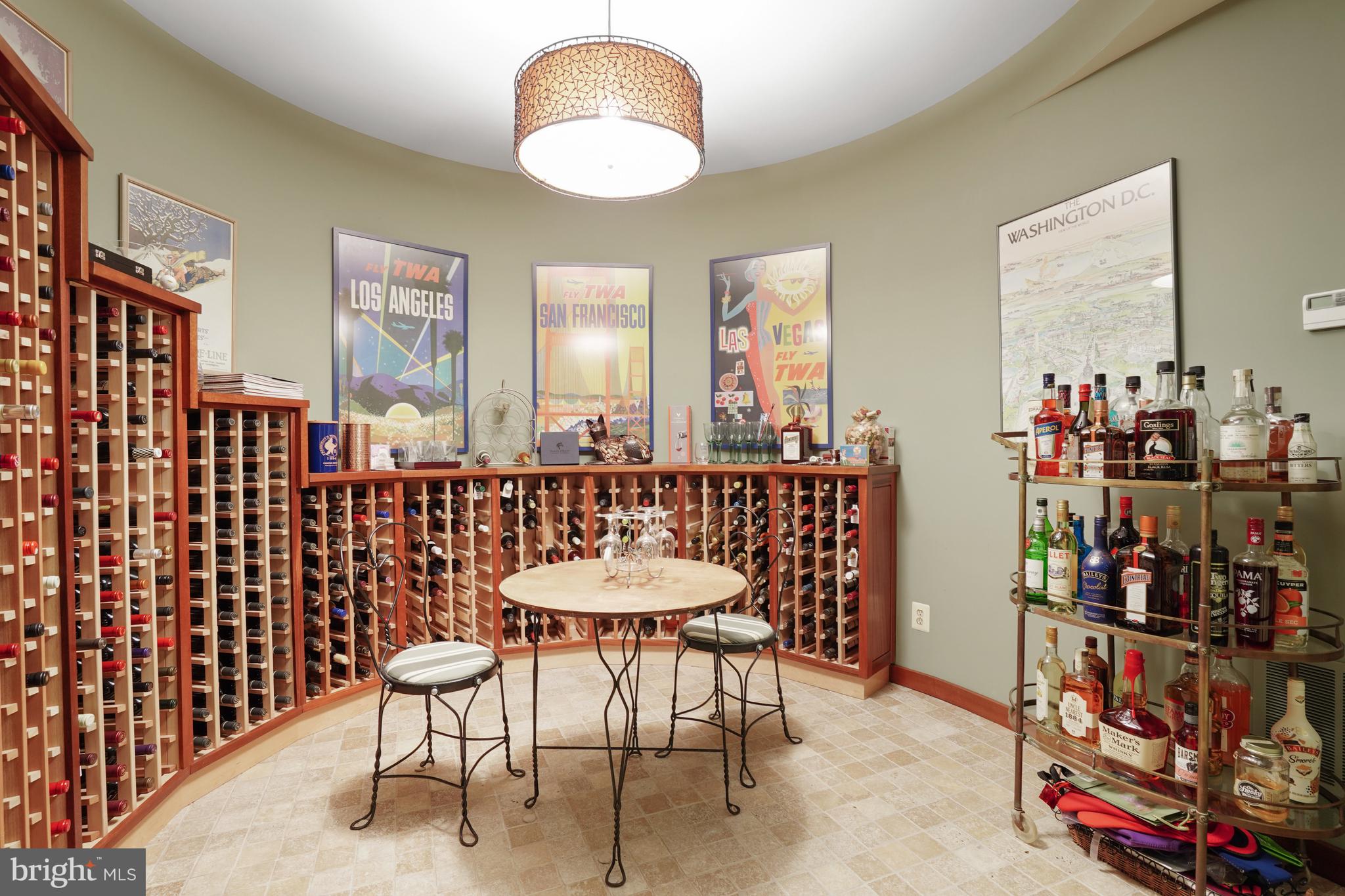 5402 Tuscarawas Road Bethesda, MD 20816 - Photo 47 of 55 Temp controlled wine cellar beneath turret