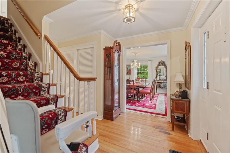 4914 Simmons Circle Export, PA 15632 - Photo 9 of 33 a view of an entryway with wooden floor and stairs