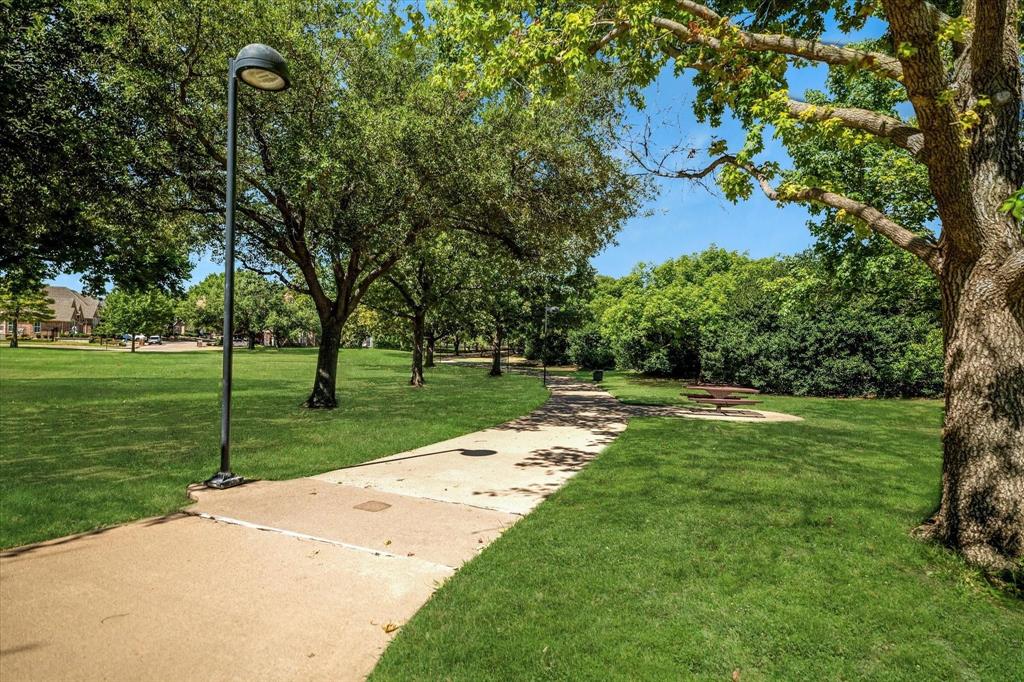 14683 Plage Lane Addison, TX 75001 - Photo 29 of 39 View of home's community featuring view of wooded area trails
