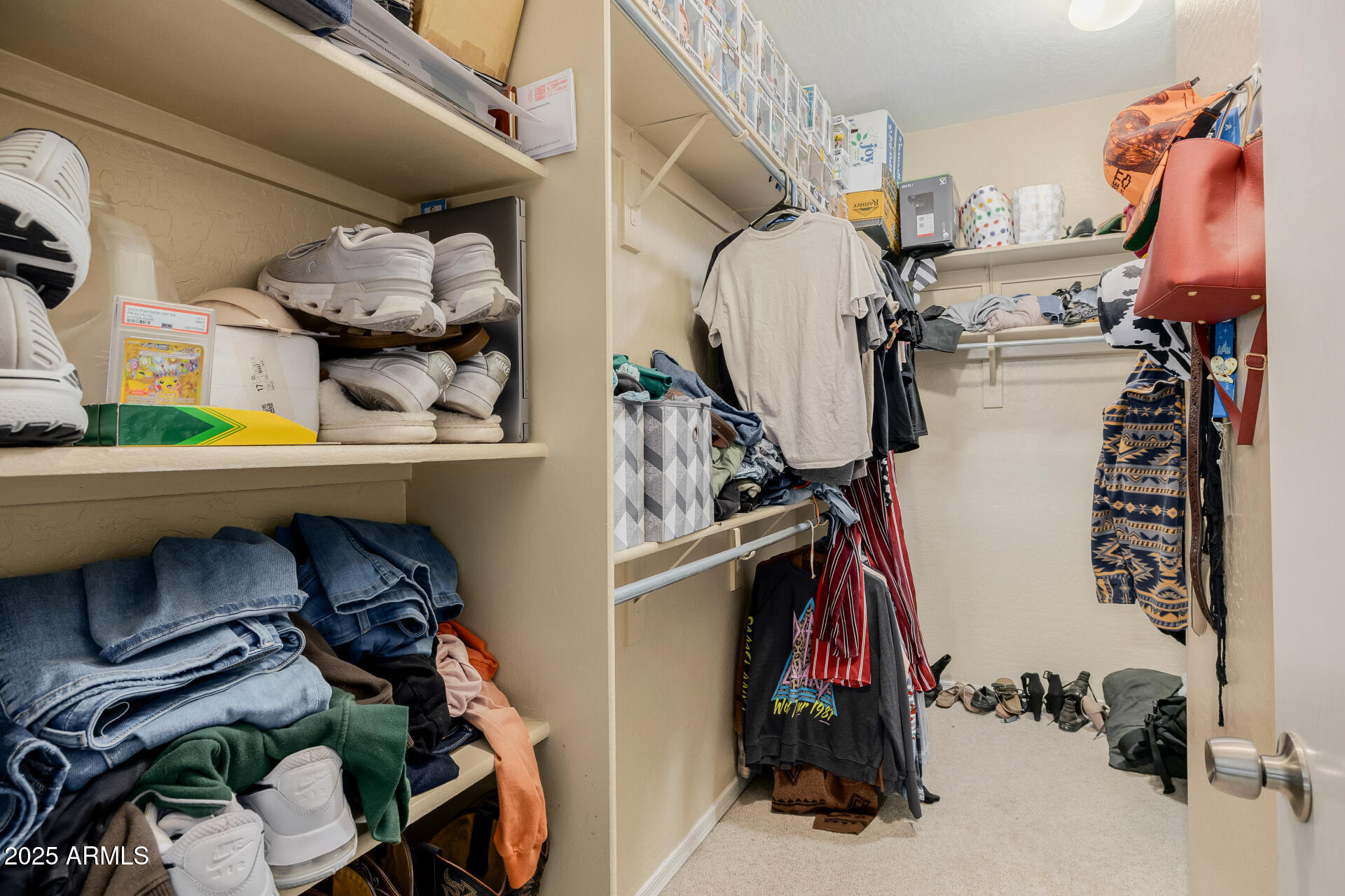 241 Mountain View Road San Tan Valley, AZ 85143 - Photo 40 of 62 a view of walk in closet with clothes and shoes