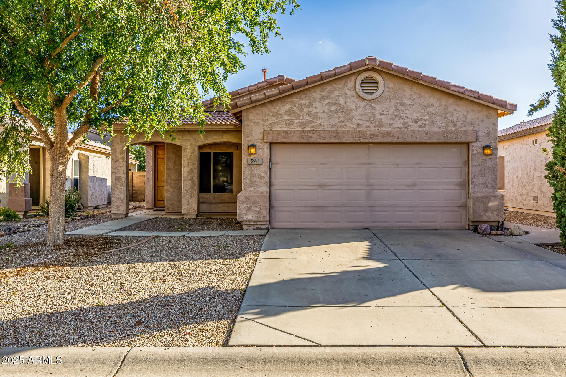 241 Mountain View Road San Tan Valley, AZ 85143 - Photo 9 of 62 a front view of a house with garage