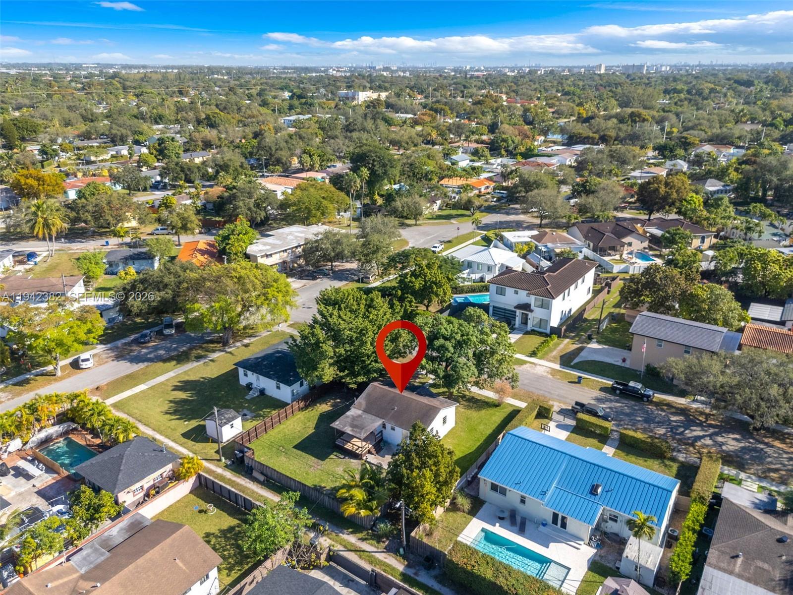 358 Pine Court Miami Springs, FL 33166 - Photo 21 of 24 an aerial view of residential houses with outdoor space