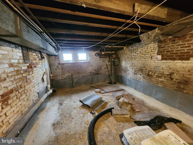 a view of storage and utility room