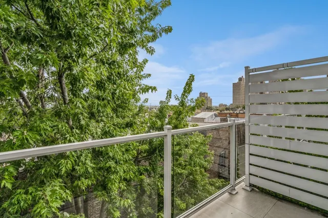 a view of a balcony with outdoor space