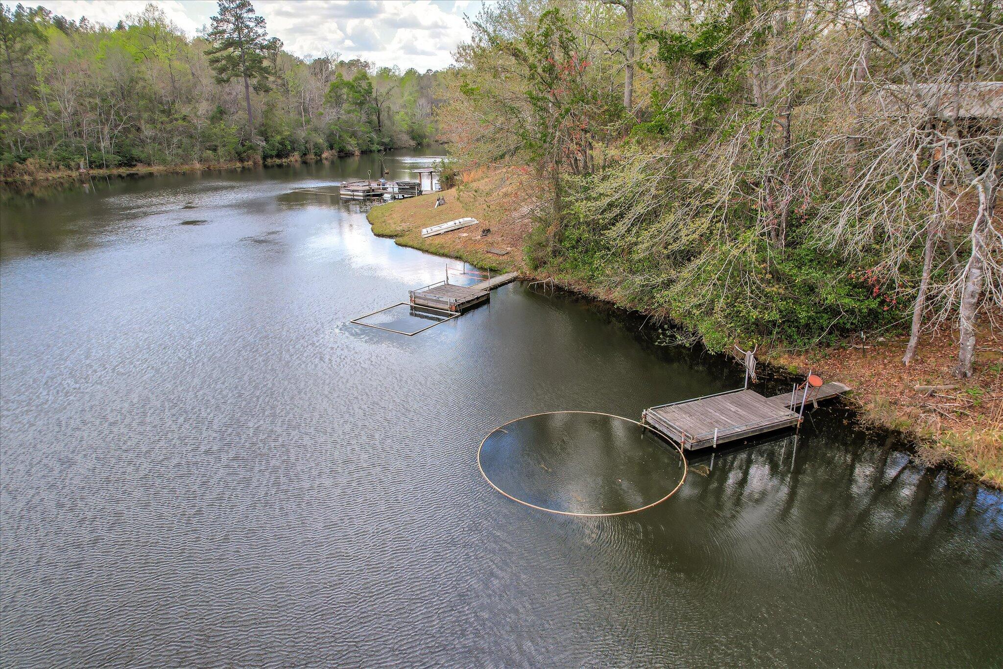 0 Courtney Road Trenton, SC 29847 - Photo 4 of 21 Main Pond with 3 Docks