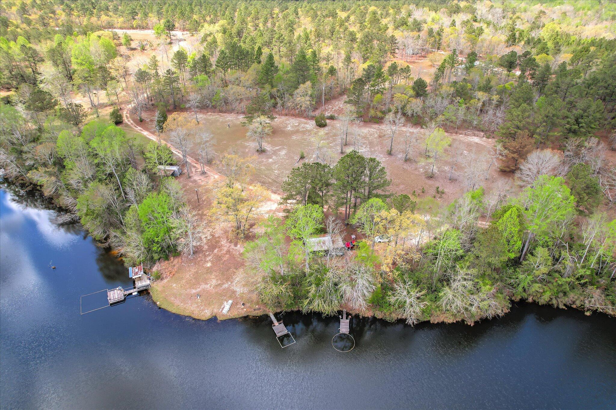 0 Courtney Road Trenton, SC 29847 - Photo 5 of 21 Main Pond Dock Aerial