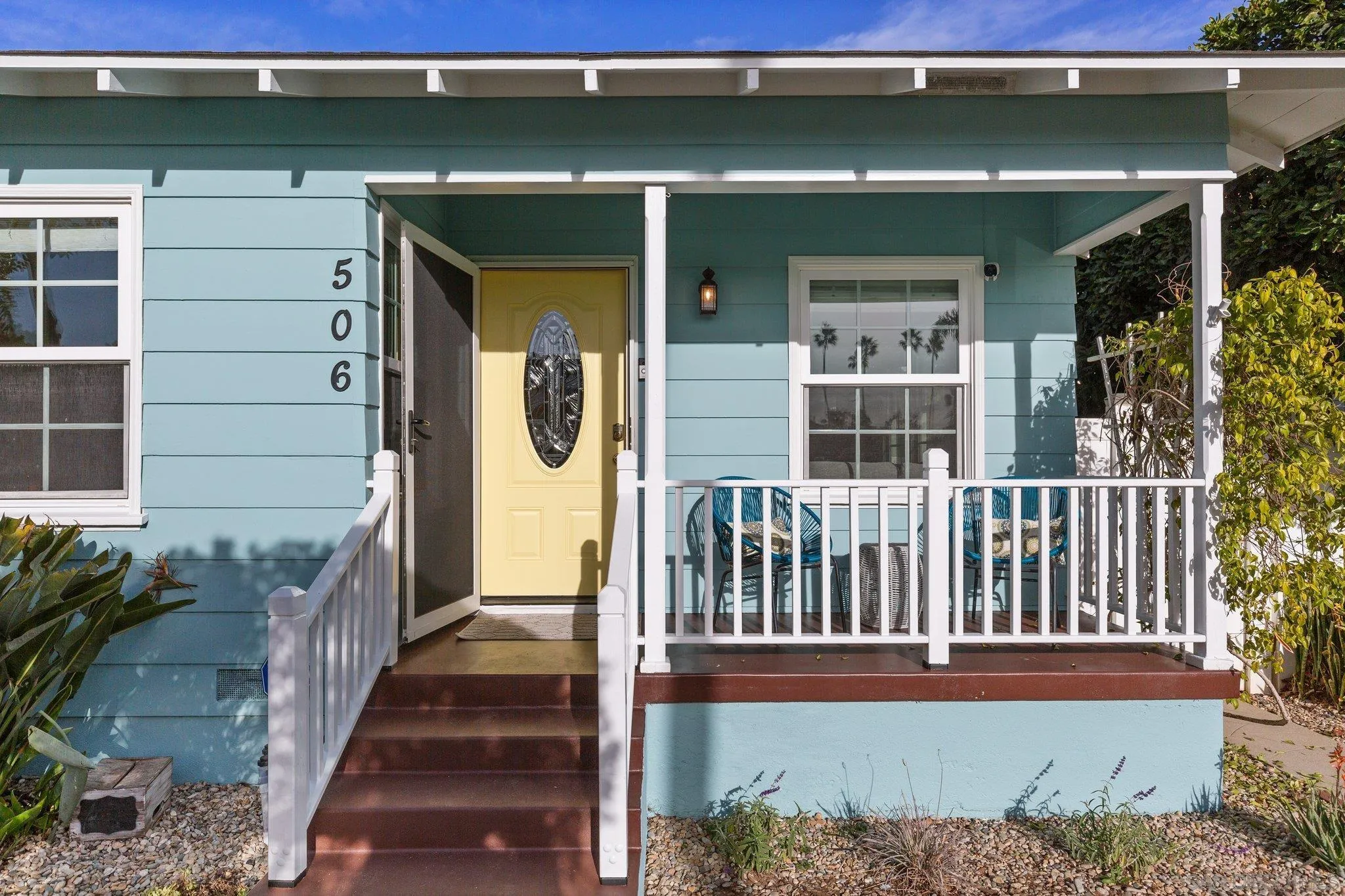 506 South Freeman Street Oceanside, CA 92054 - Photo 1 of 20 a view of porch with a bench