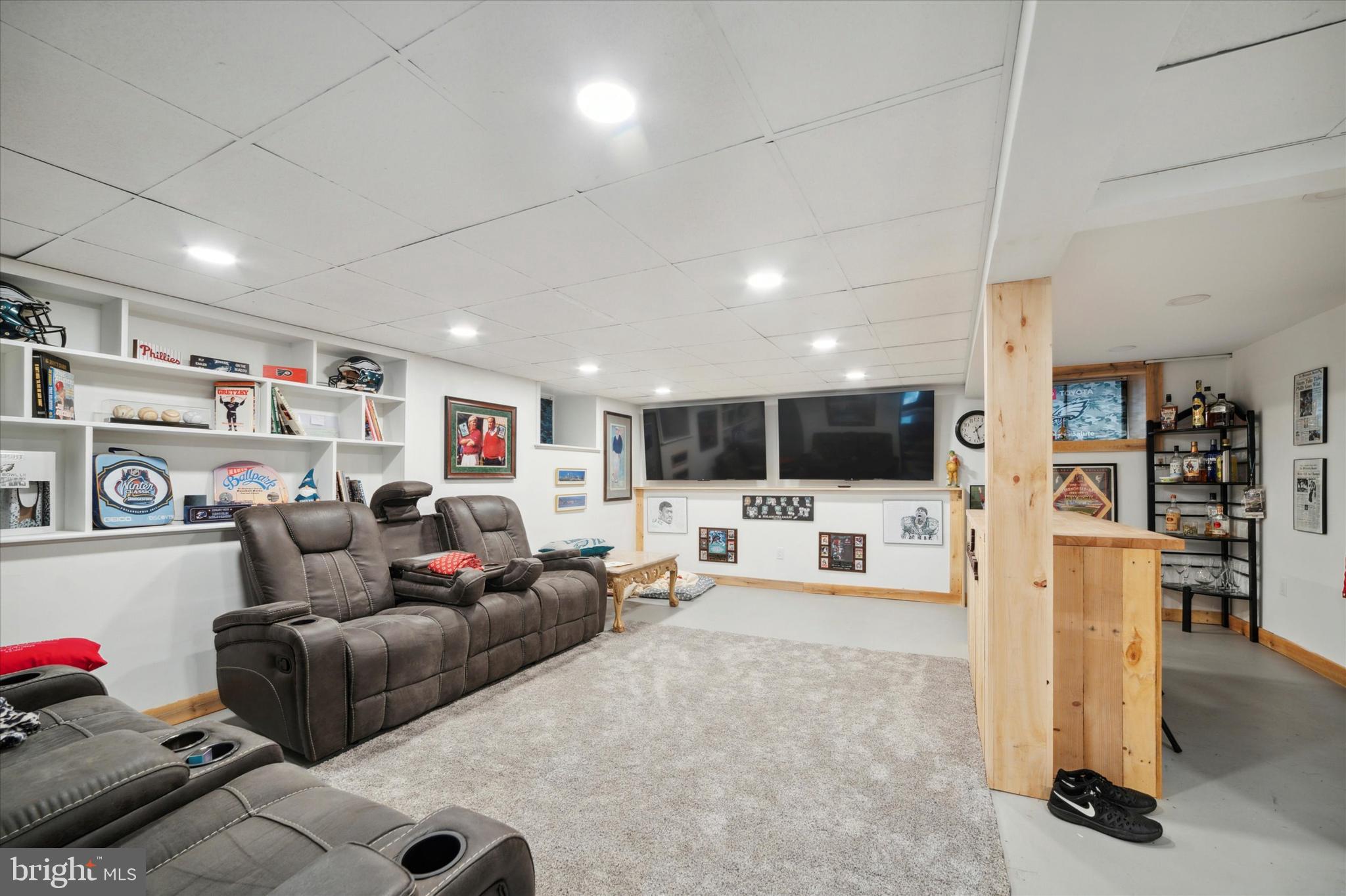 110 Bella Drive Broomall, PA 19008 - Photo 29 of 35 Partial Finished Basement