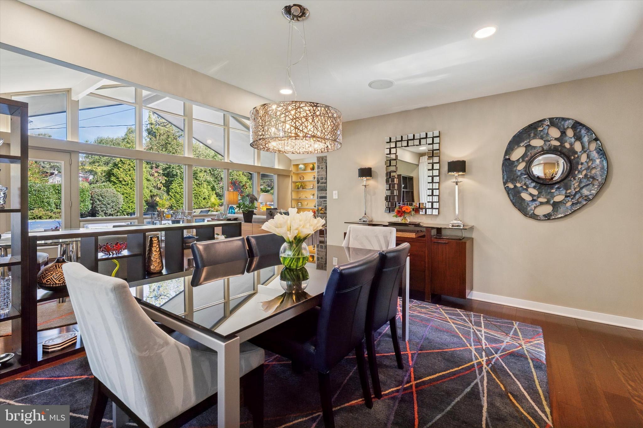 1641 Chattin Road Glenside, PA 19038 - Photo 14 of 48 a view of a dining room with furniture window and wooden floor