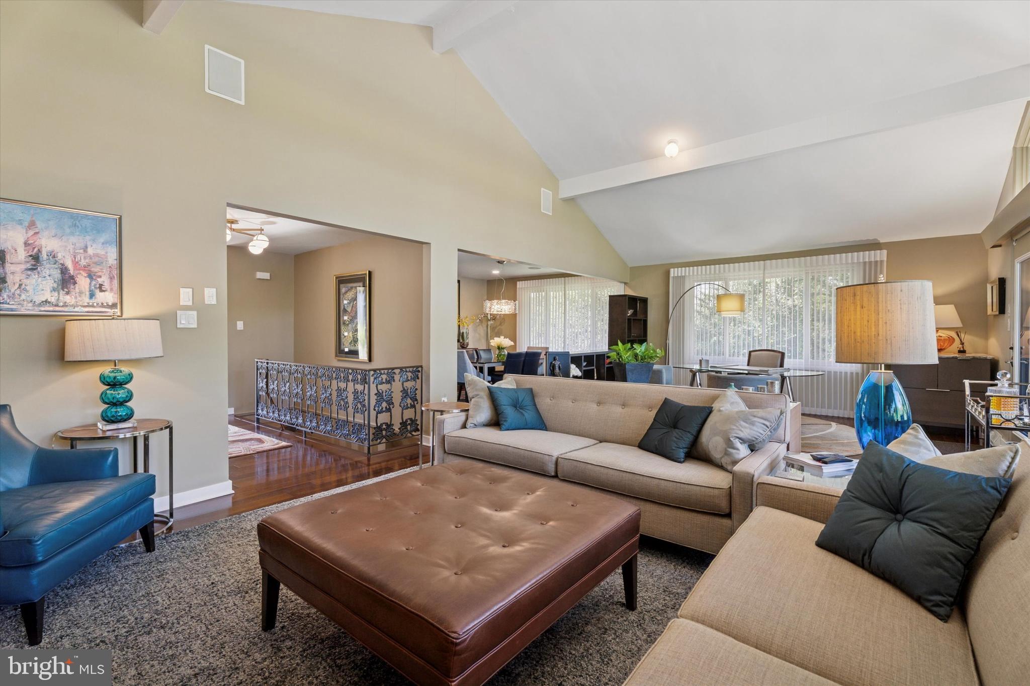 1641 Chattin Road Glenside, PA 19038 - Photo 17 of 48 a living room with furniture and a wooden floor
