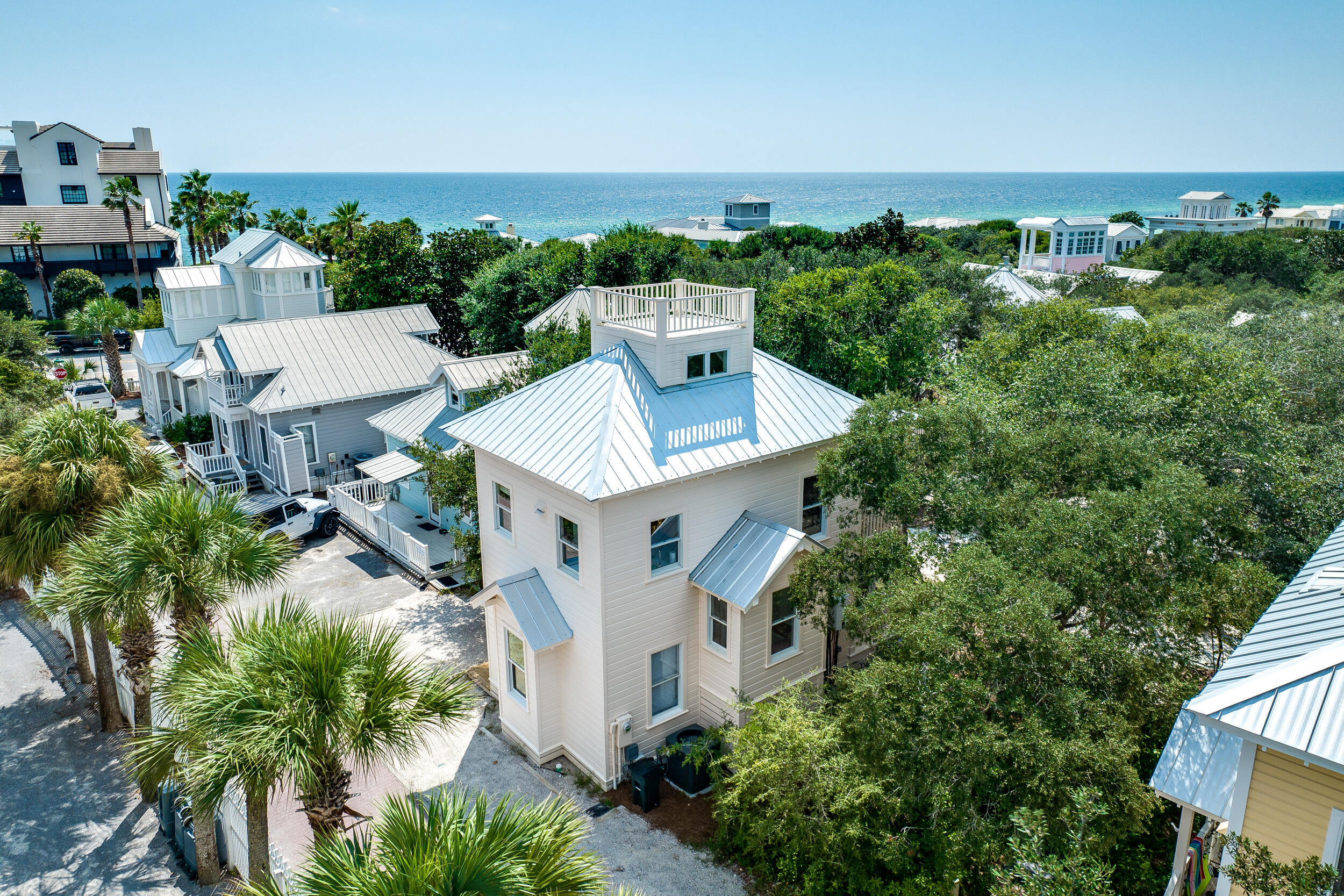 54 Roberts Way Santa Rosa Beach, FL 32459 - Photo 1 of 37 an aerial view of a house with a yard and outdoor seating