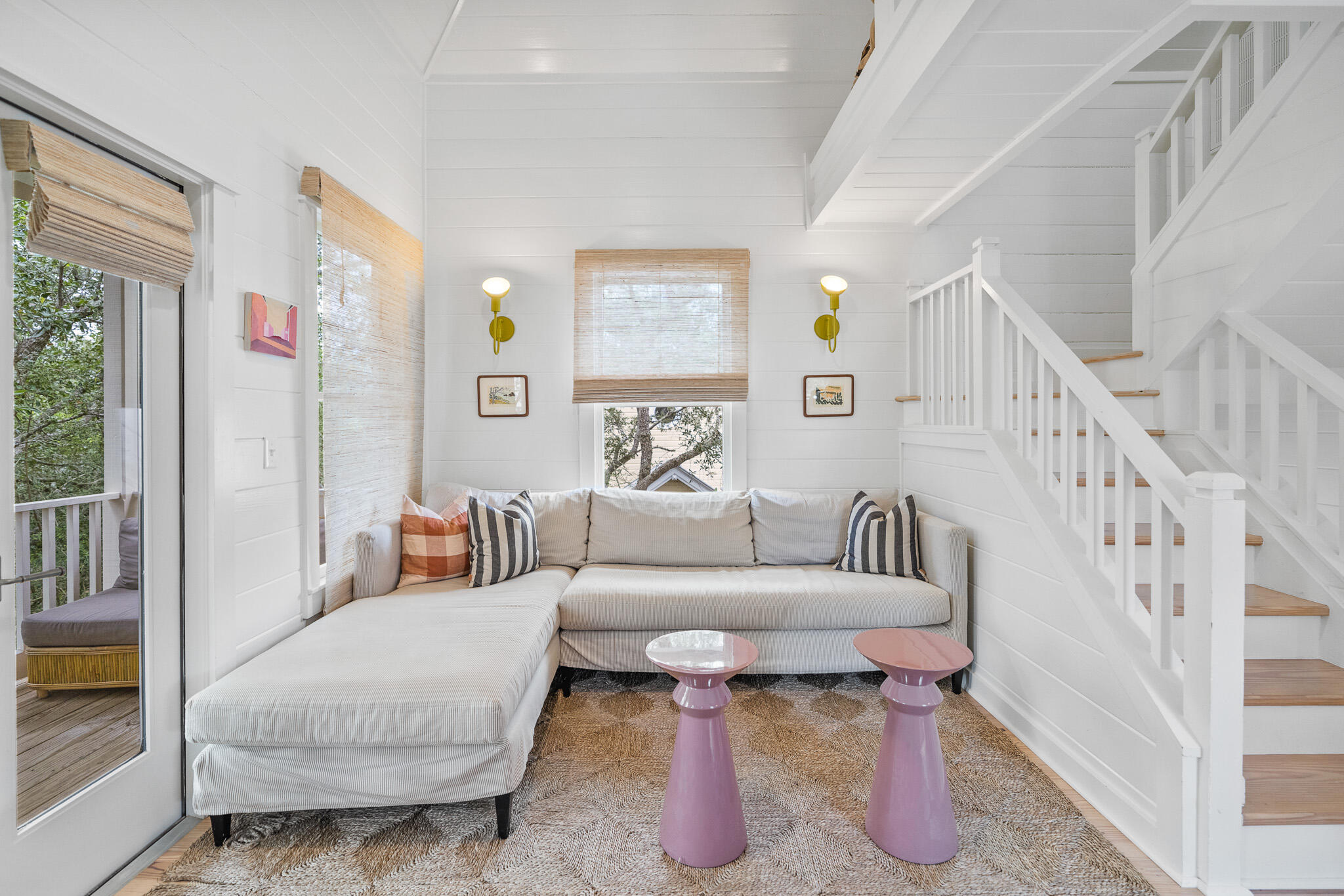 54 Roberts Way Santa Rosa Beach, FL 32459 - Photo 12 of 37 a living room with furniture and a potted plant