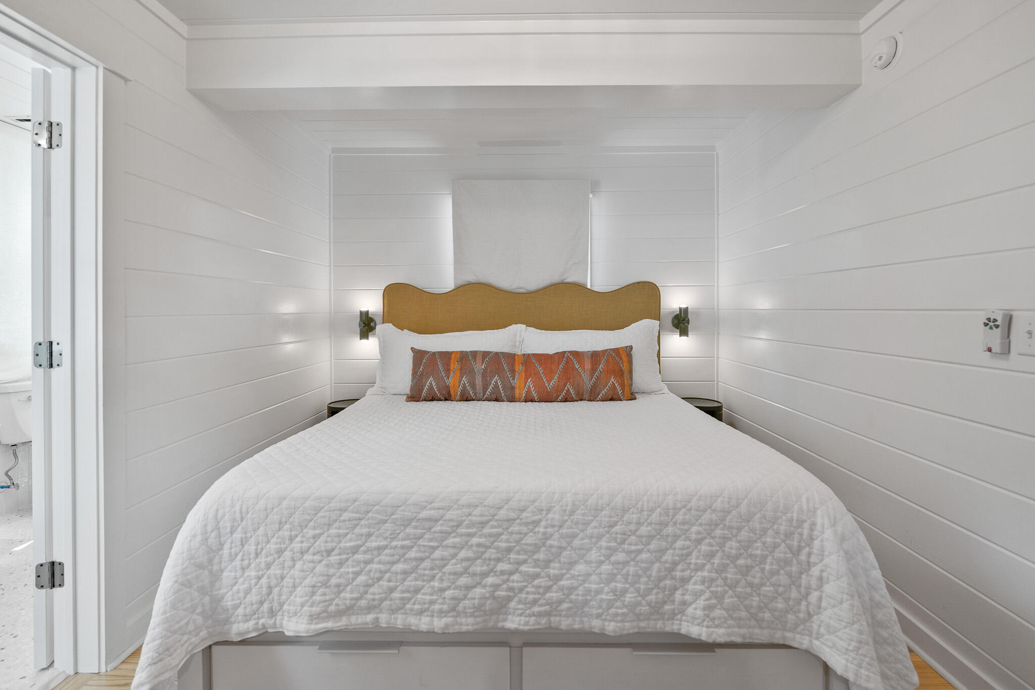 54 Roberts Way Santa Rosa Beach, FL 32459 - Photo 17 of 37 a large bed sitting in a bedroom next to a window