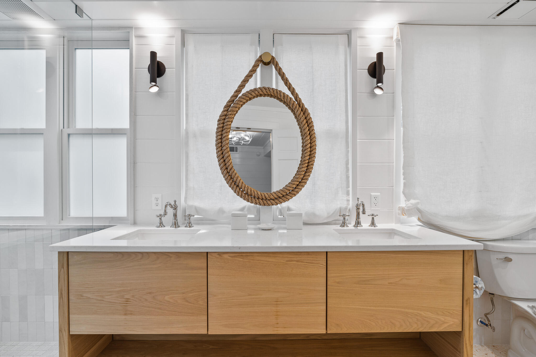 54 Roberts Way Santa Rosa Beach, FL 32459 - Photo 19 of 37 a bathroom with a sink and a mirror