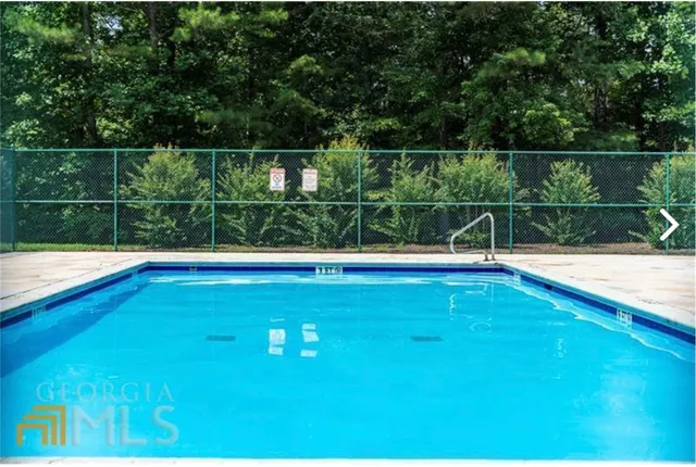 a view of a terrace with a bench