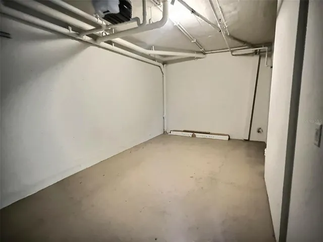 a view of a room with an empty space