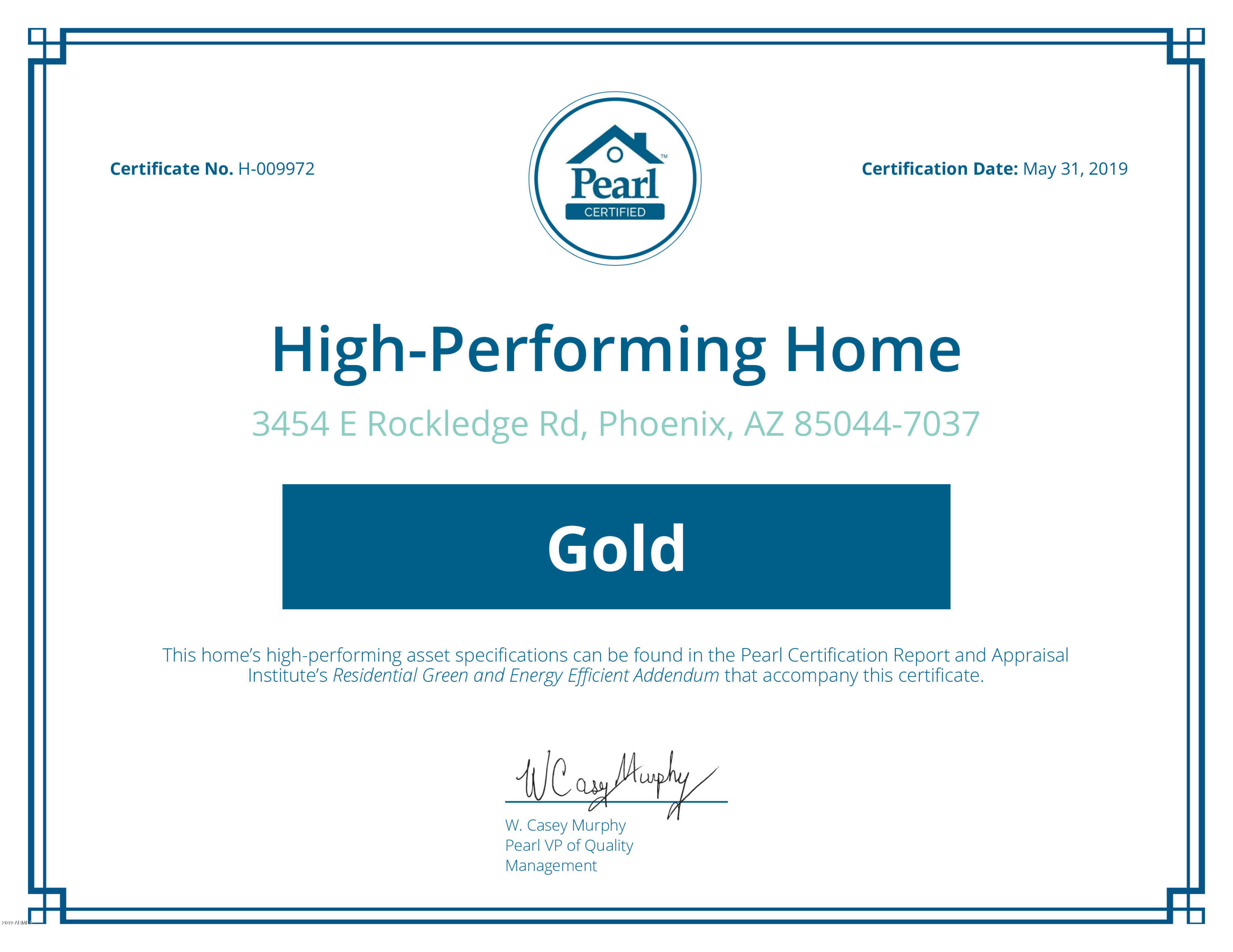3454 East Rockledge Road Phoenix, AZ 85044 - Photo 2 of 26 Pearl Gold Certification