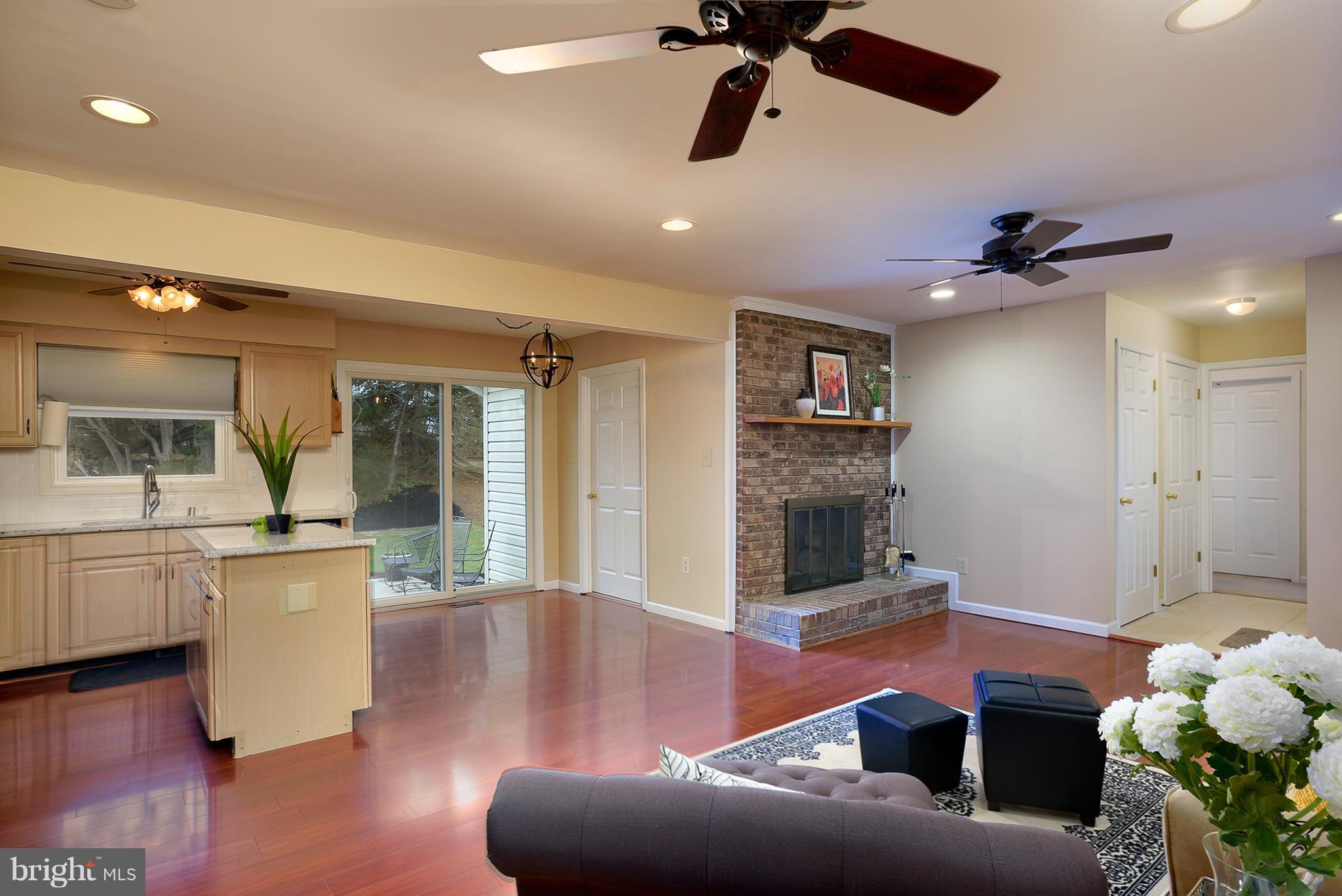 3262 Sharp Road Glenwood, MD 21738 - Photo 8 of 30 Kitchen & Family Room w/wood burning fireplace