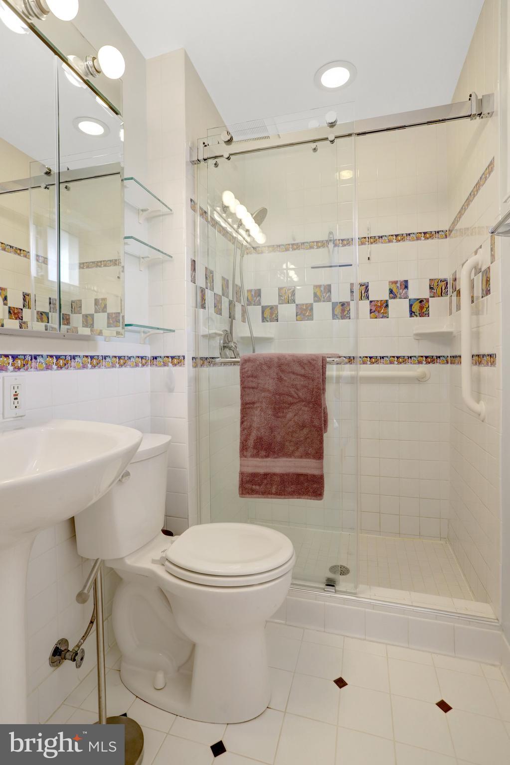 8816 Victoria Road Springfield, VA 22151 - Photo 51 of 76 a bathroom with a sink toilet and shower