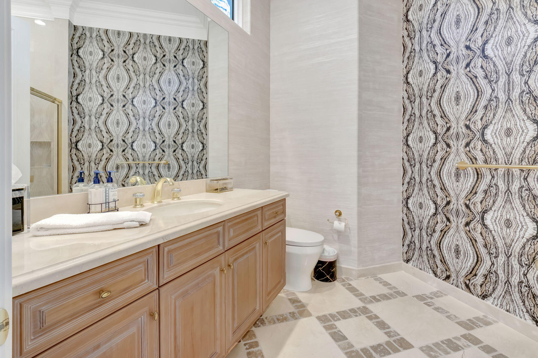 7090 Ayrshire Lane Boca Raton, FL 33496 - Photo 25 of 48 a bathroom with a toilet sink and mirror