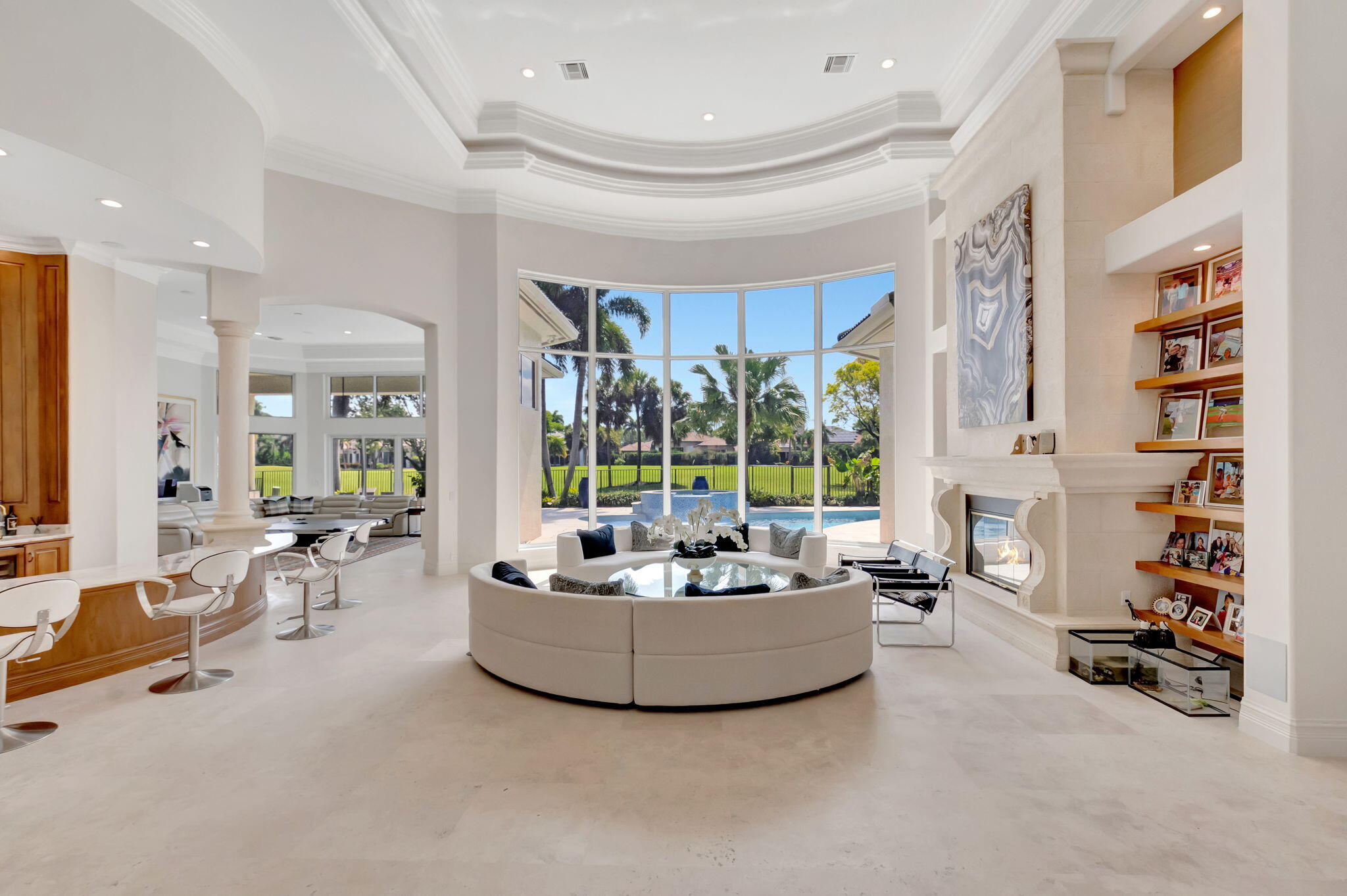 7090 Ayrshire Lane Boca Raton, FL 33496 - Photo 5 of 48 a living room with furniture and a large window