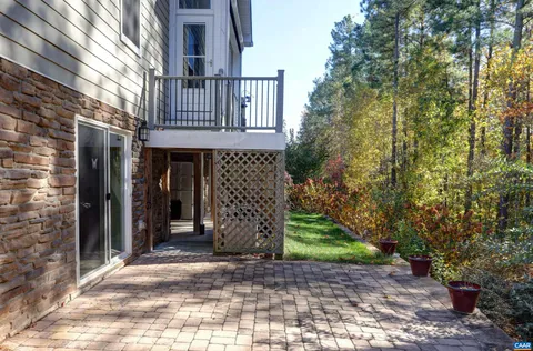a view of a golf course with a trees