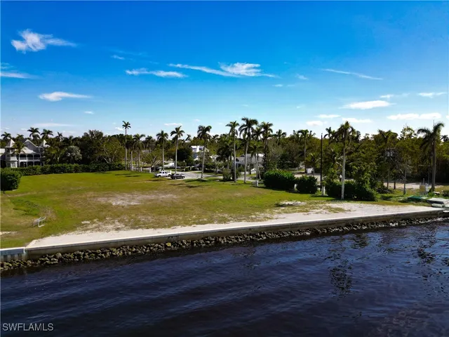 a view of a lake with houses