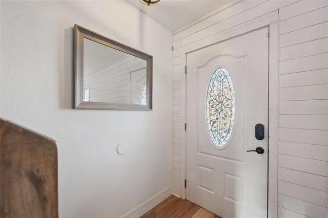 a view of front door with a door