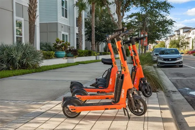 a view of outdoor space with seating