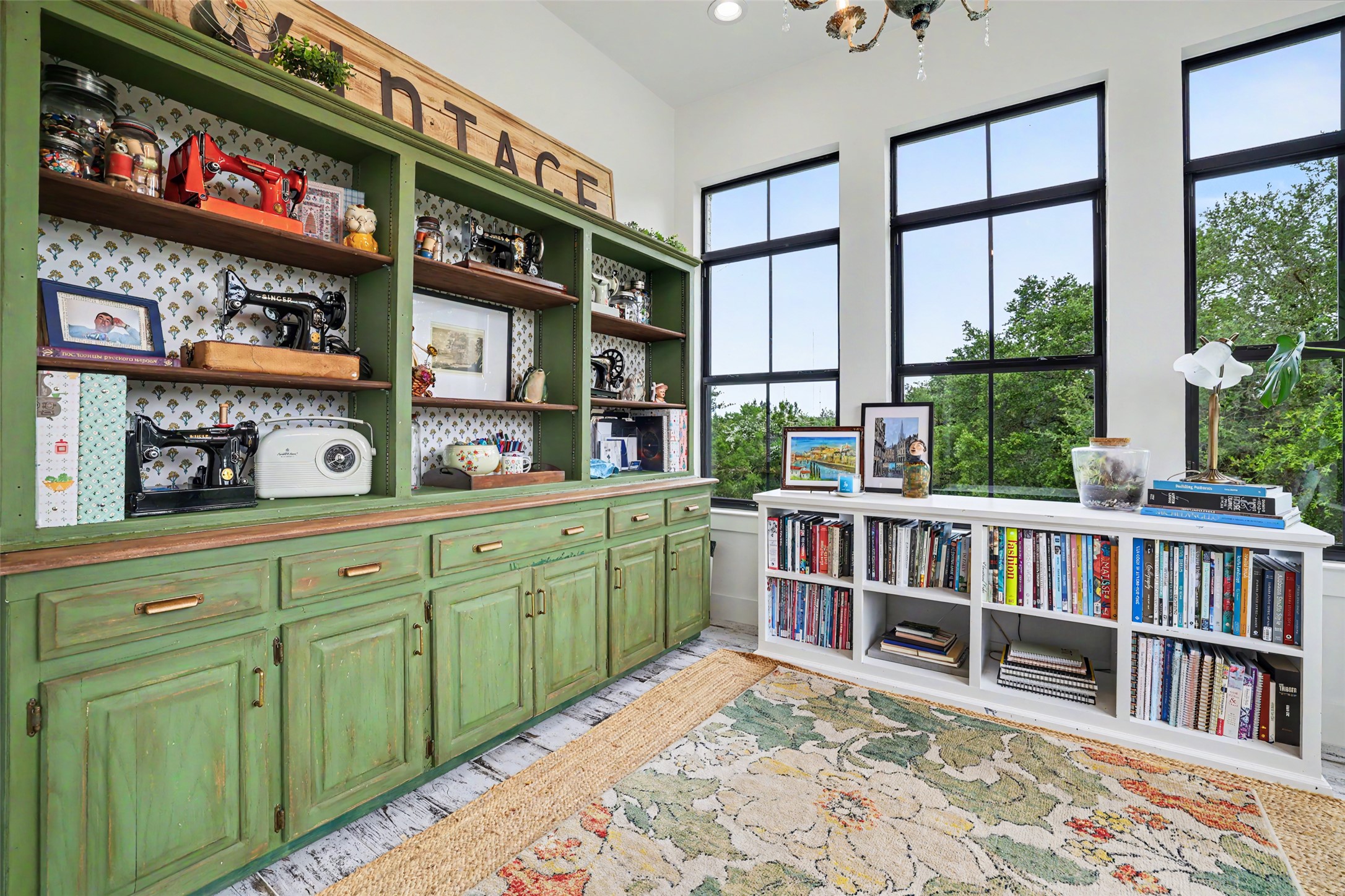 7670 Shiny Top Ranch Lane Salado, TX 76571 - Photo 20 of 40 a room with lots of books and a large window