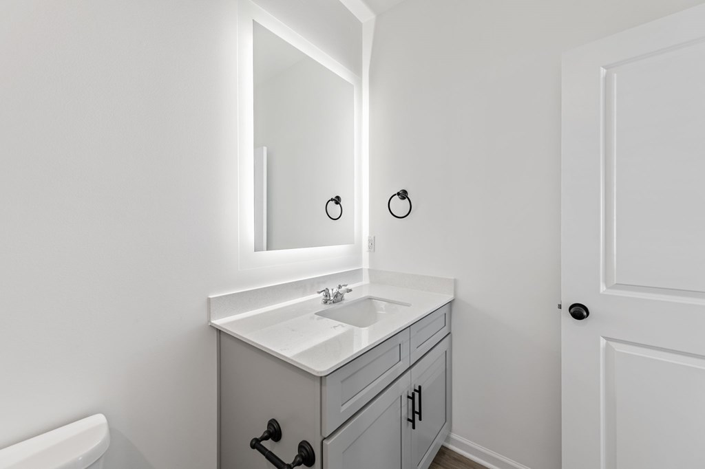 50 Grove Loop Blue Ridge, GA 30513 - Photo 15 of 27 a bathroom with a sink and a mirror