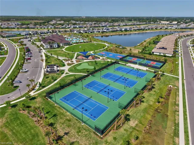 an aerial view of a city