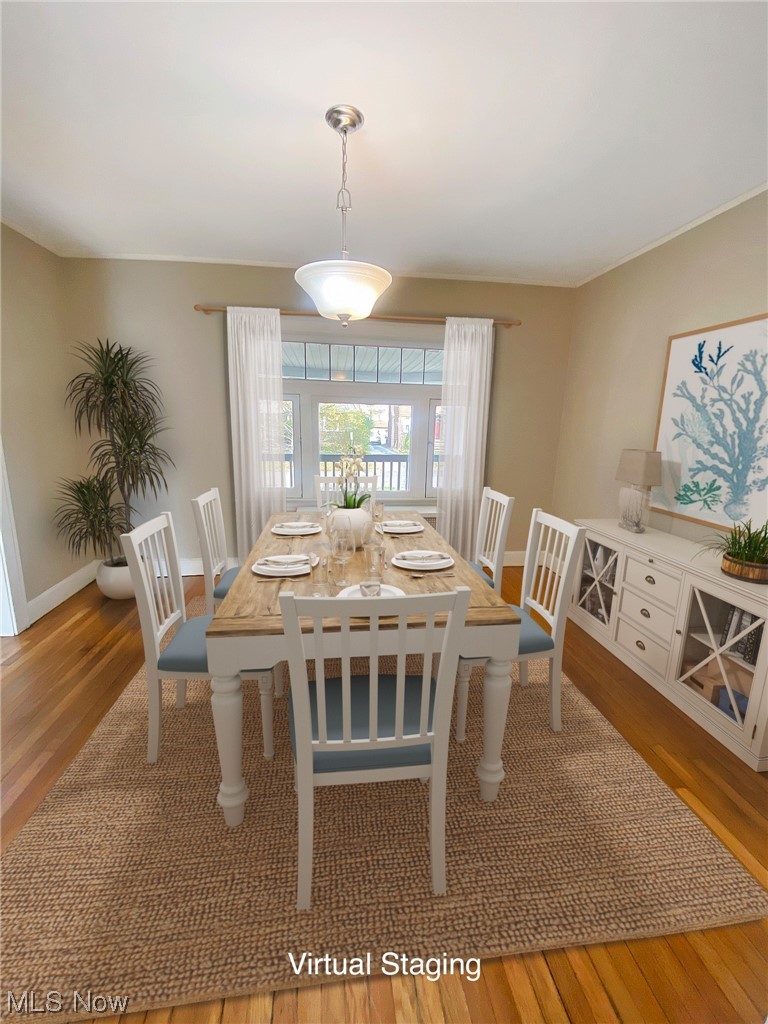 3586 Cedarbrook Road Cleveland, OH 44118 - Photo 9 of 30 Dining room with dark wood-type flooring