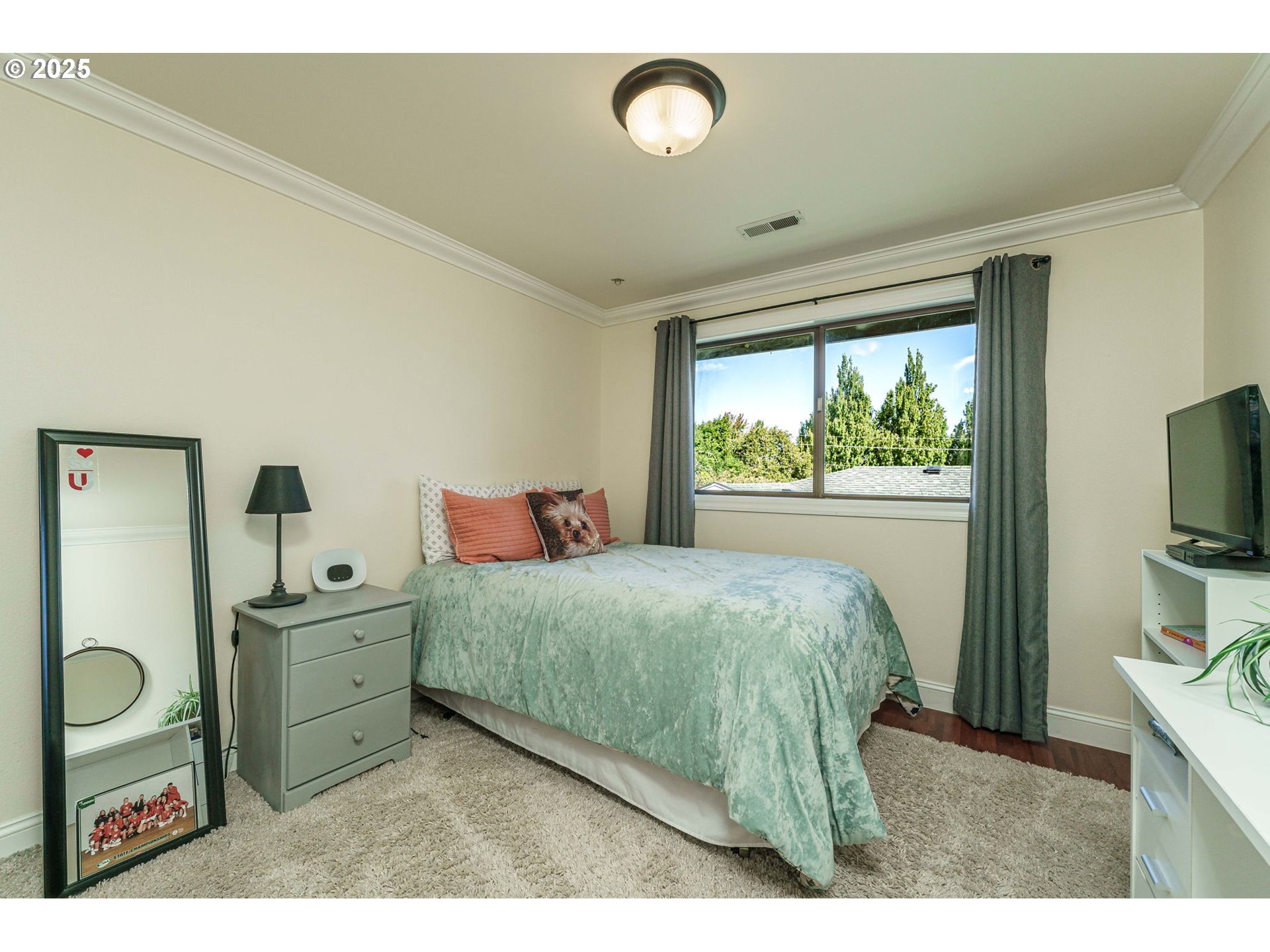 737 Northwest 20th Avenue Camas, WA 98607 - Photo 15 of 40 a bedroom with a bed and a tv on the dresser