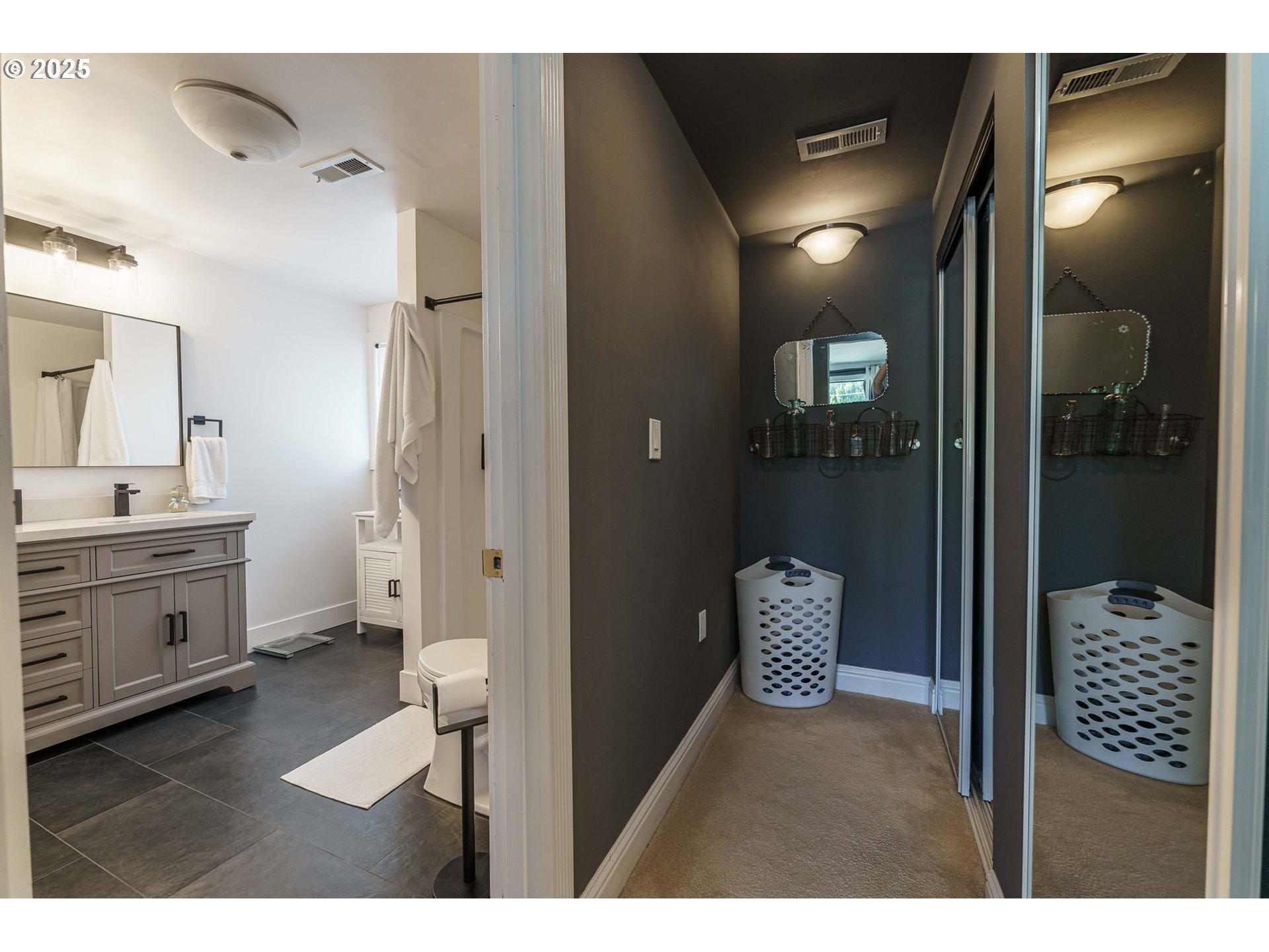 737 Northwest 20th Avenue Camas, WA 98607 - Photo 20 of 40 a bathroom with a sink and a mirror