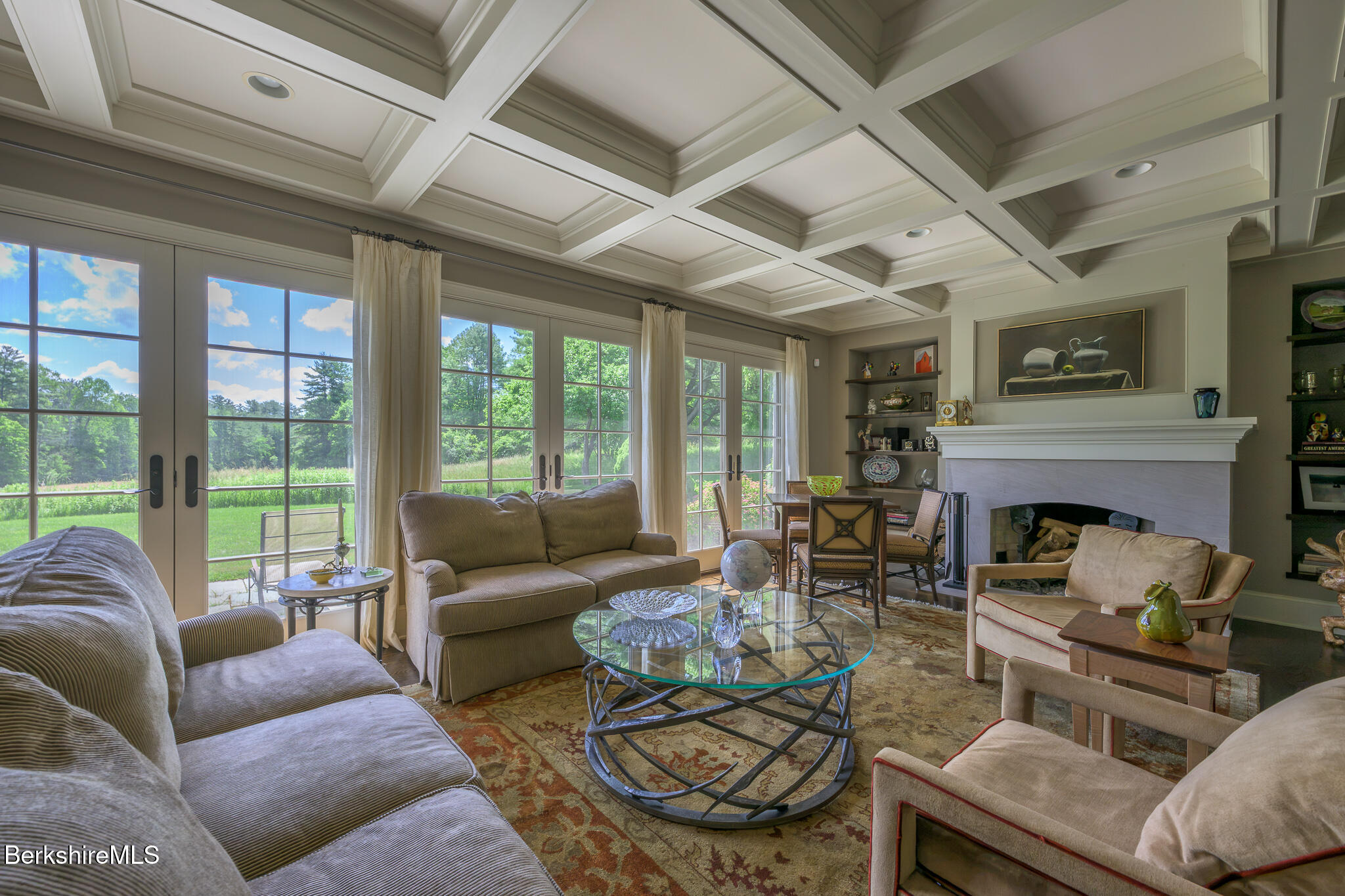 36 Yale Hill Road Stockbridge, MA 01262 - Photo 22 of 60 Coffered ceiling