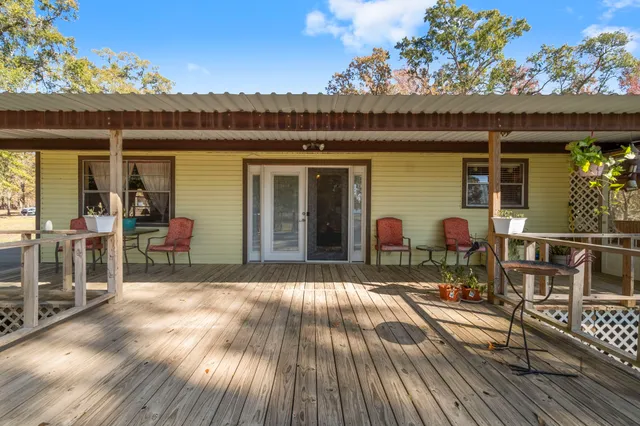 a outdoor space with furniture