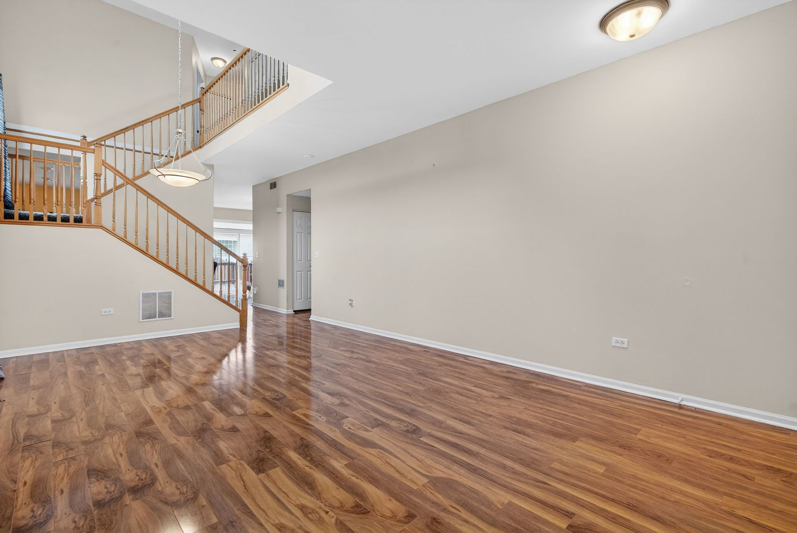 1451 Red Top Lane Minooka, IL 60447 - Photo 3 of 37 a view of entryway and hall with wooden floor