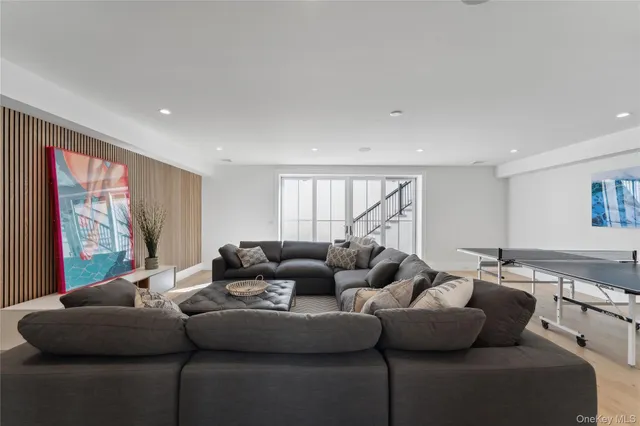 a bathroom with a tub and shower