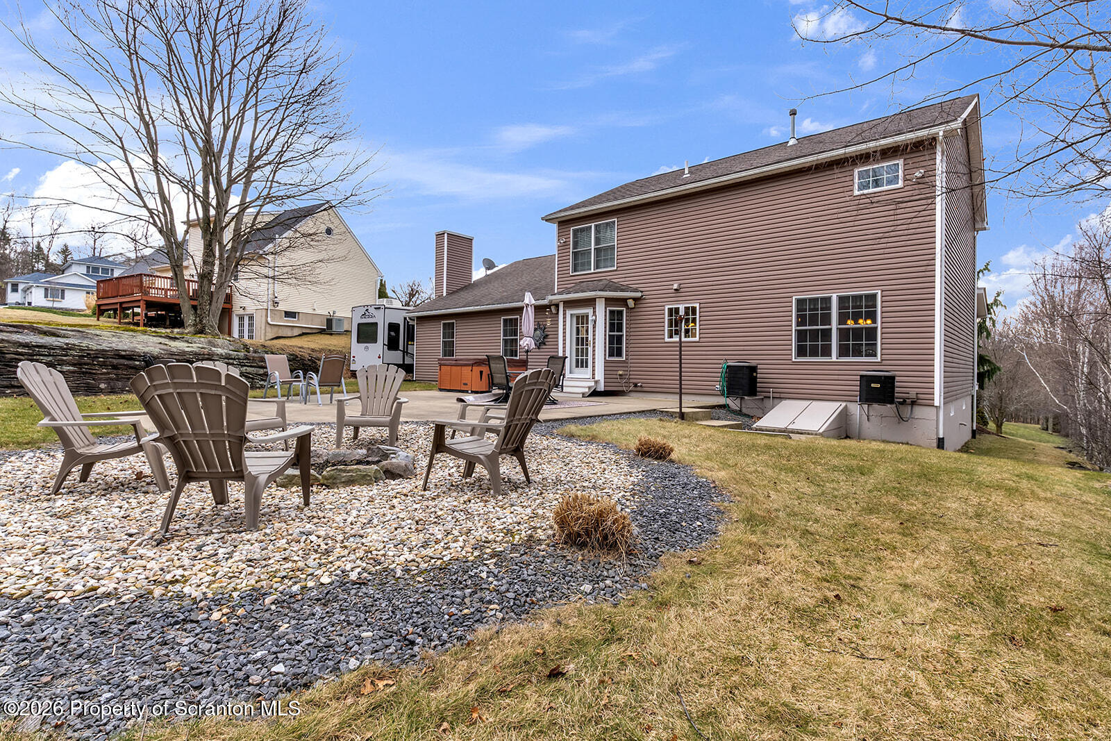 1611 Cherry Street Scranton, PA 18505 - Photo 17 of 86 a view of a house with backyard and sitting area